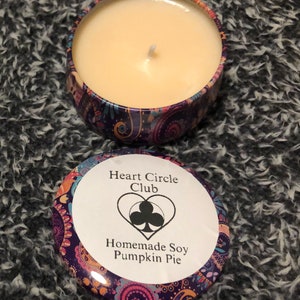 Homemade Soy Pumpkin Pie Candle
