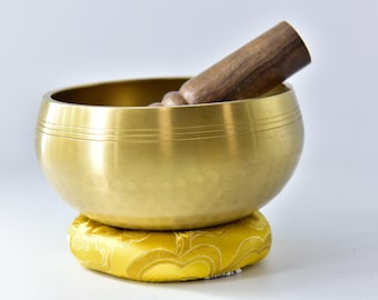 5" Chakra Singing Bowl: Handmade Tibetan Meditation Bowl with Mallet