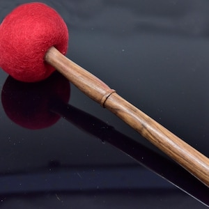 LAST DAYSALE 50% OFF--9.5" to 11.5" Long Felted Mallet-goner-striker for Tibetan Singing Bowl/Crystal Bowl/Gong Hand Made Hand made in Nepal