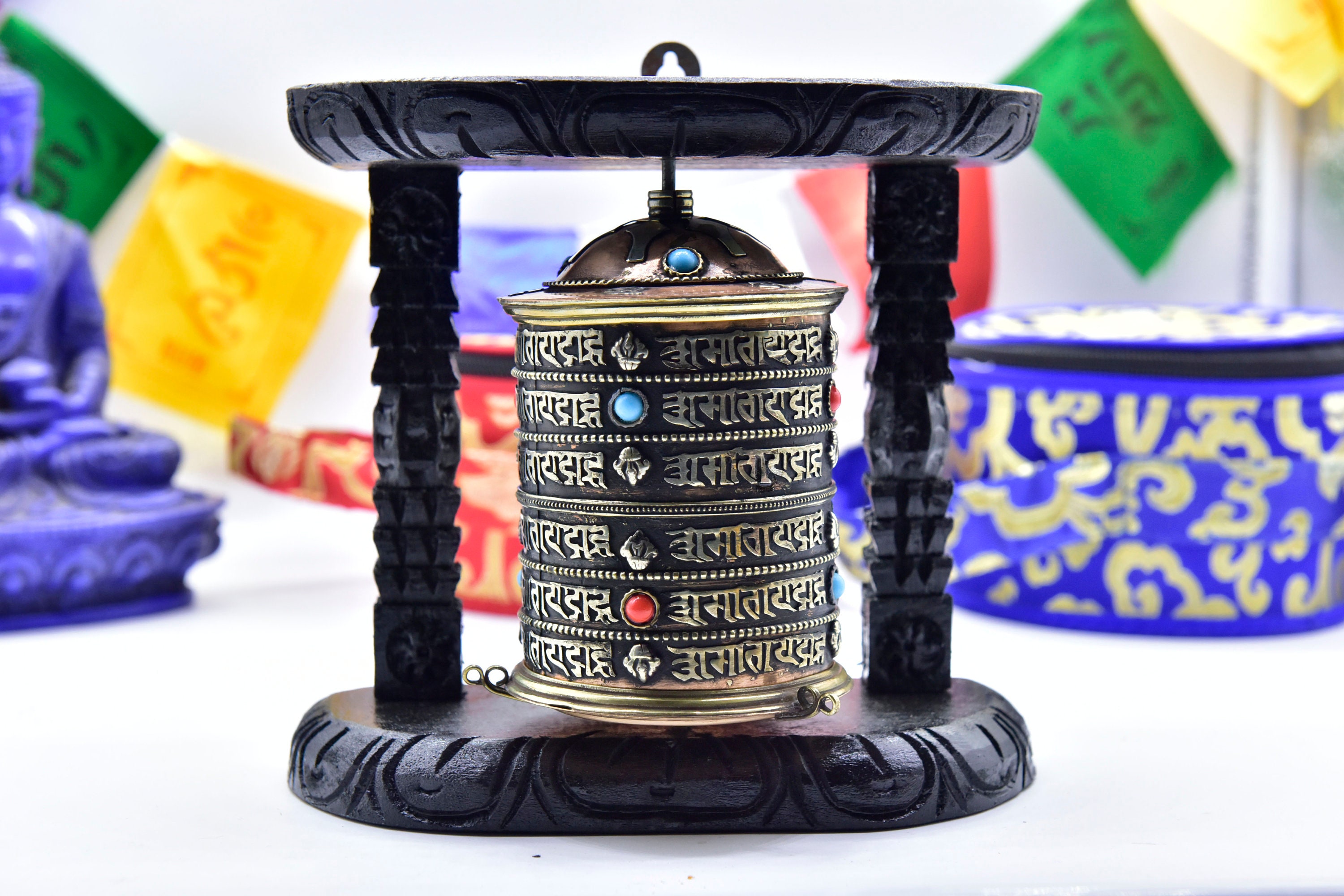 LAST DAYSALE 50% OFF7 X 7 Inches Authentic Wall Hanging Tibetan Prayer ...