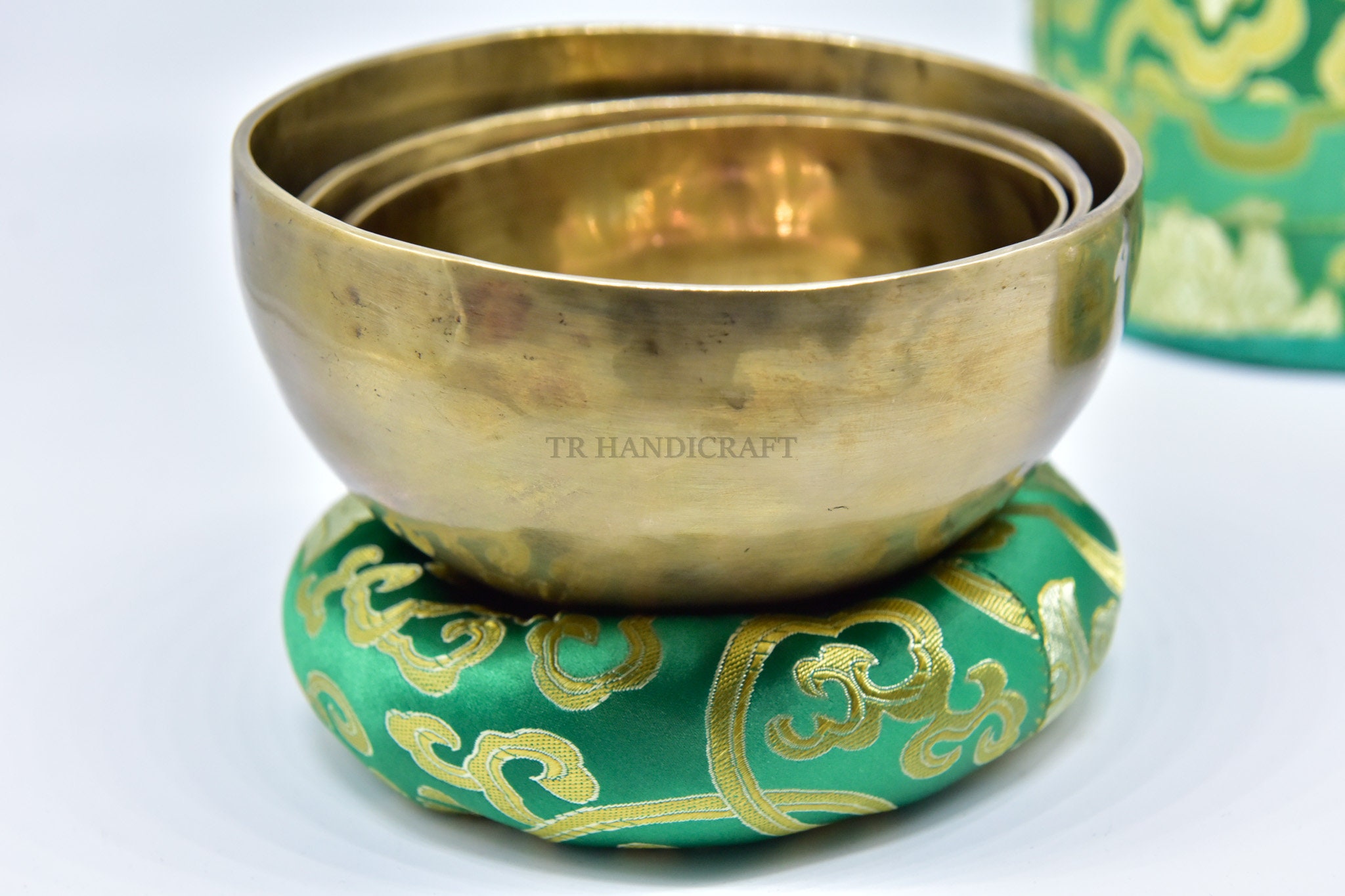 手作りシンギングボウルセット：瞑想とヒーリングのためのヒマラヤ