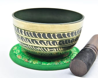 Handmade Chakra Tibetan Singing Bowl (4.5 inch) - Meditation Healing Bowl