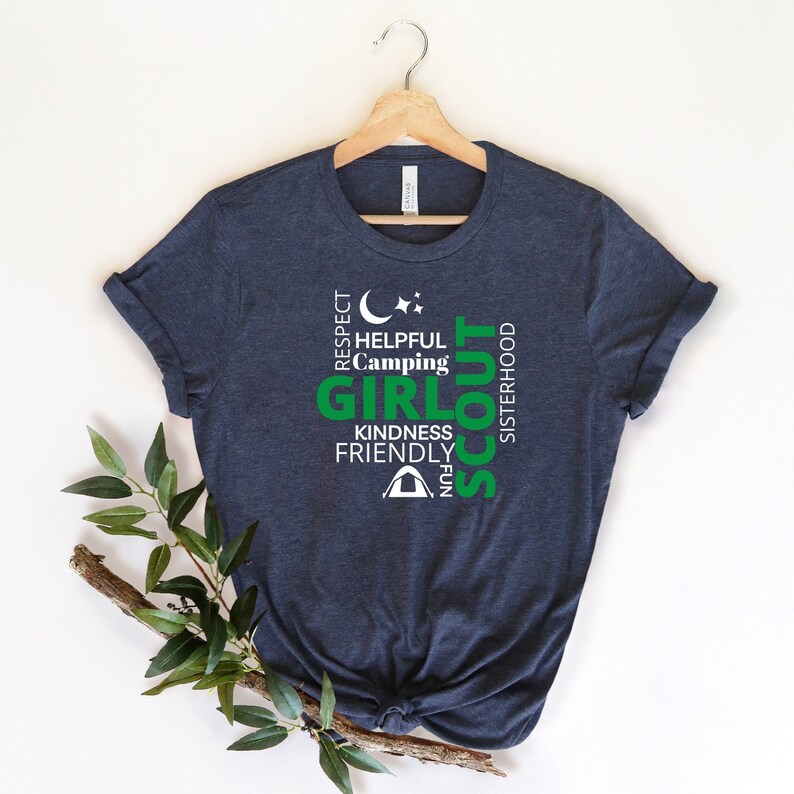 Girl Scout Tshirt Girl Scout Shirt Troop Shirt Girls Camp Etsy