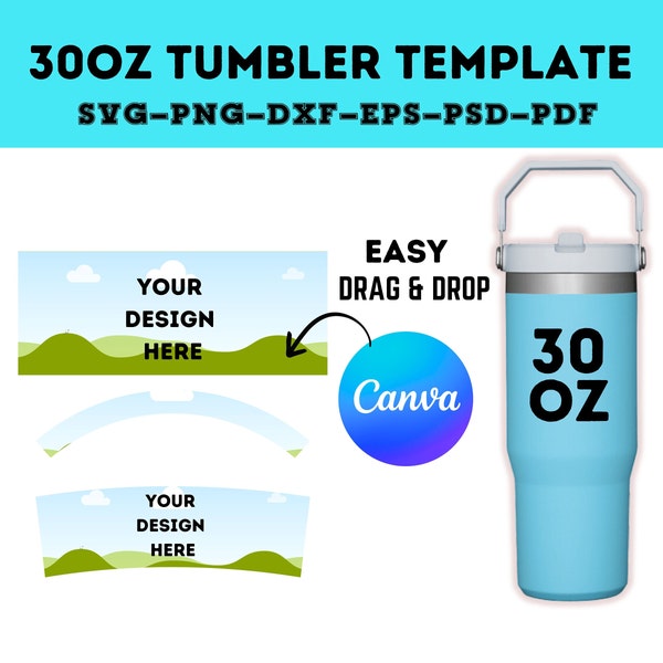 30oz Tumbler Template,Flip Straw 30oz Tumbler Wrap Canva Template  30oz Quencher editable Template Tumbler Sublimation template 30oz