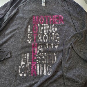 Custom Mother bling shirts, rhinestones shirts , Mothers day