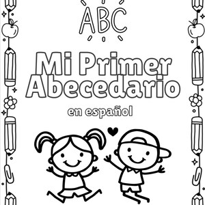 Spanish alphabet for kids.