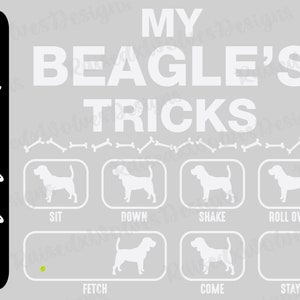 Beagle Tricks PNG | Beagle Lover Digital Clipart | Funny Dog Mom PNG Instant Download