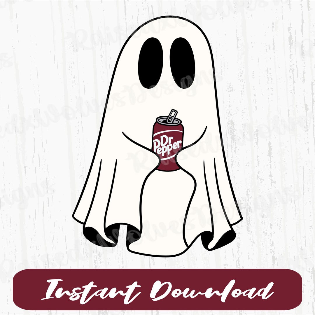 Dr Pepper Ghost PNG | Spooky Digital Clipart | Soda Lover Instant ...