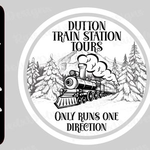 Estación de tren PNG / Yellow-Stone Digital Cliparr / Dutton Png Descarga instantánea