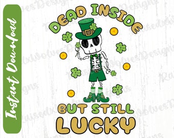 Duende espeluznante y adorable PNG / Muerto en el Día de San Patricio (Descarga digital)