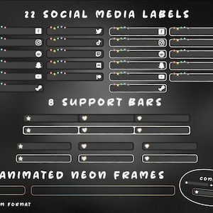 Animated Black and White Cozy Room Twitch Stream Overlay Package ...