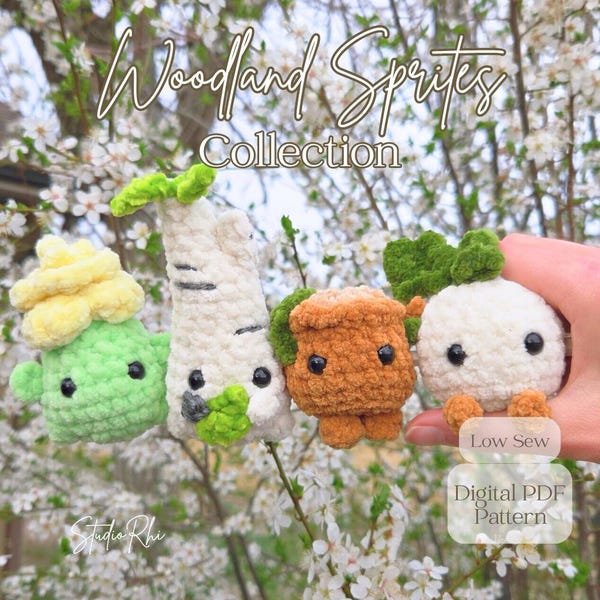Woodland Sprite Collection | Nature and Fantasy | Digital PDF Crochet Pattern
