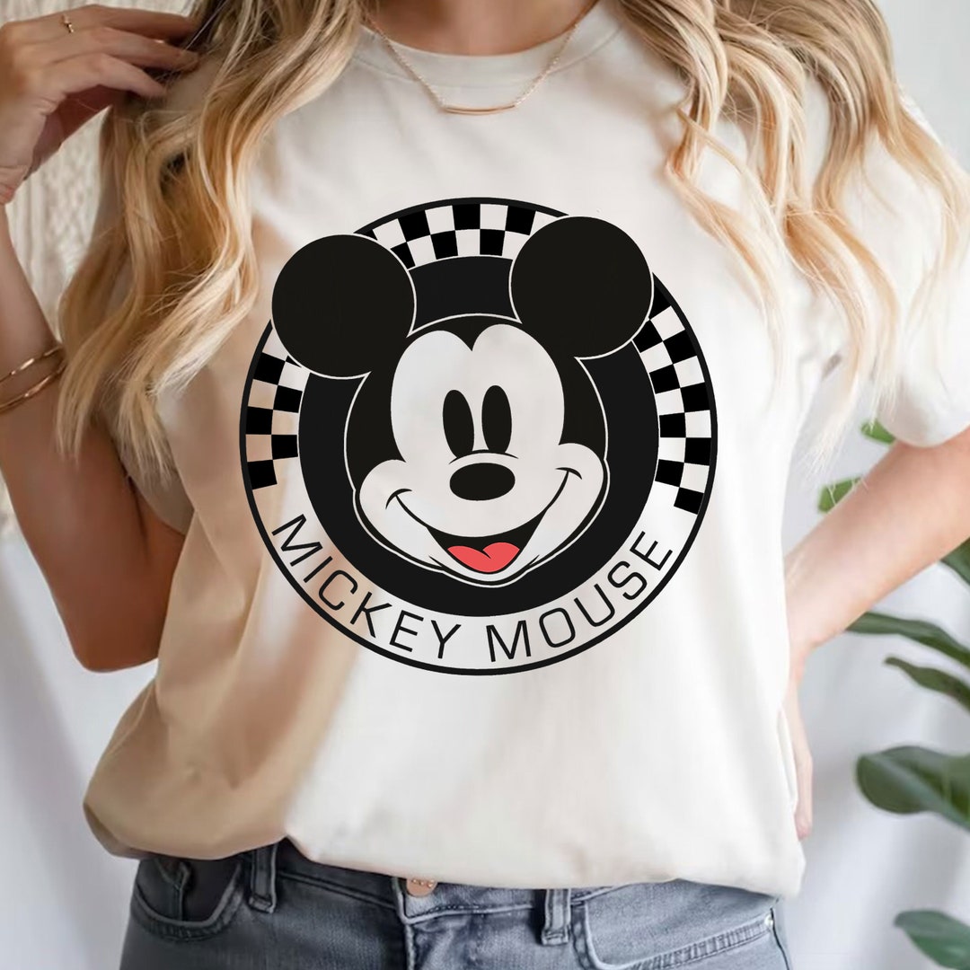 Mickey Mouse Checkered Shirt Mickey and Friends Shirt - Etsy