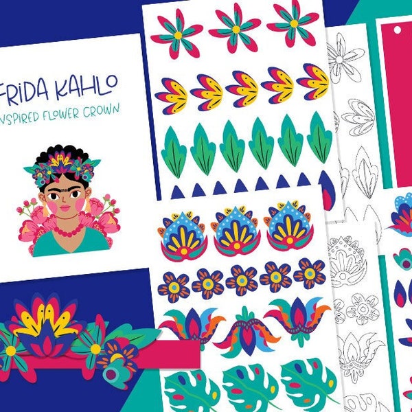 Frida Kahlo Inspired Flower Crown | Arts and Culture Activity for Kids | Art Appreciation