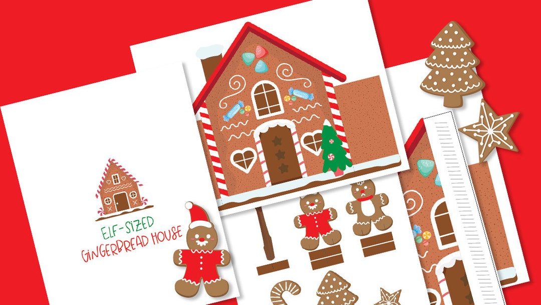 Elf-sized Gingerbread House and Cookie Props - Funny Elf Accessories ...