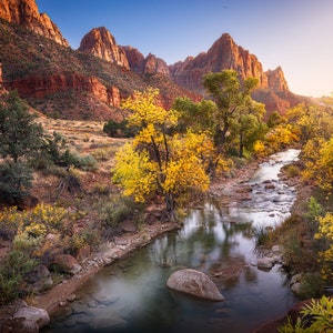The Watchman  Canvas Print Zion National Park Living Room Wall Art