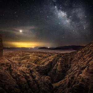 Milky Way Wall Art, Milky Way Canvas Print, Night Sky, Western home decor, wrapped canvas