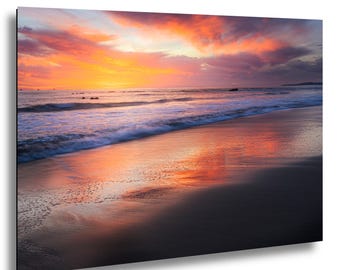 Beach Sunset Fine Art Photograph / Beach Home Decor / Carpinteria