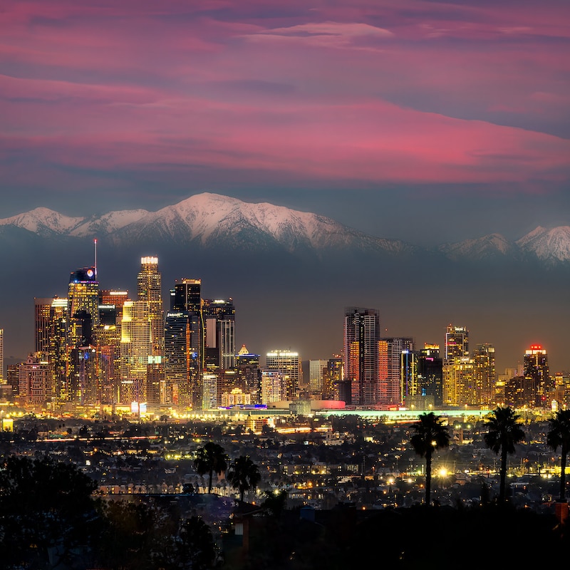 Los Angeles Skyline - Etsy