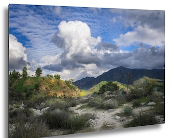 Tujunga Wash and mountain Vista / Fine art photo /home decor