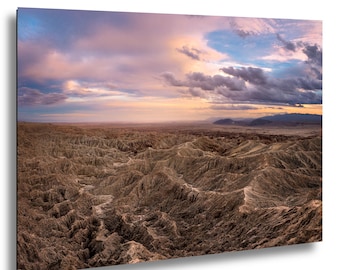 Fonts Point Anza Borrego Wall Art – Dramatic Desert Badlands at Sunset