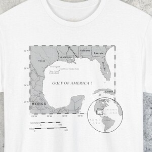 Camiseta vintage patriótica del Golfo de América, mapa del Golfo de América, camiseta con gráfico estadounidense, camiseta "Hagamos que Estados Unidos vuelva a ser grande", ropa USA Pride