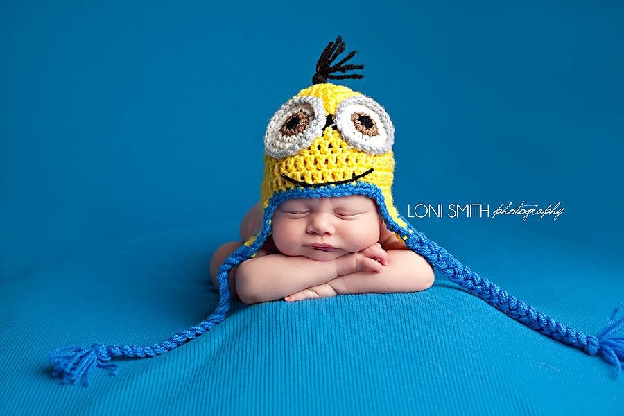 Minions Movie Earflap Hat Photo Prop