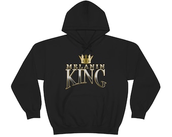 Melanin King "Metallic" Text Hoodie