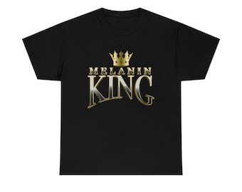 Melanin King "Metallic" Text Tee