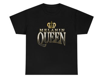 Melanin Queen "Metallic" Text Tee