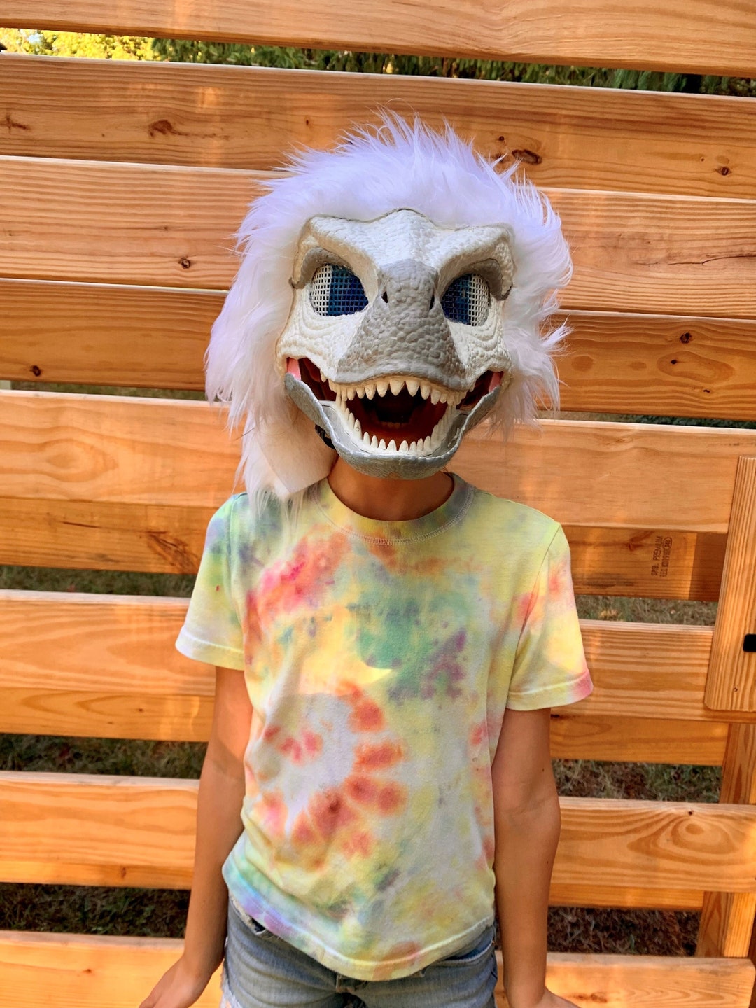 Oak the Furred Raptor Maskfully Furred Raptor Mask Etsy