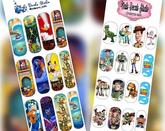 Disney Toy Story waterslide nails decals