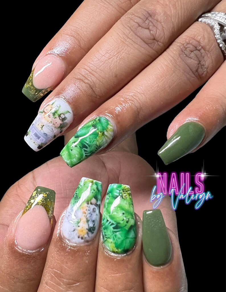 Safari Waterslide Nails Decals Nail Art Etsy