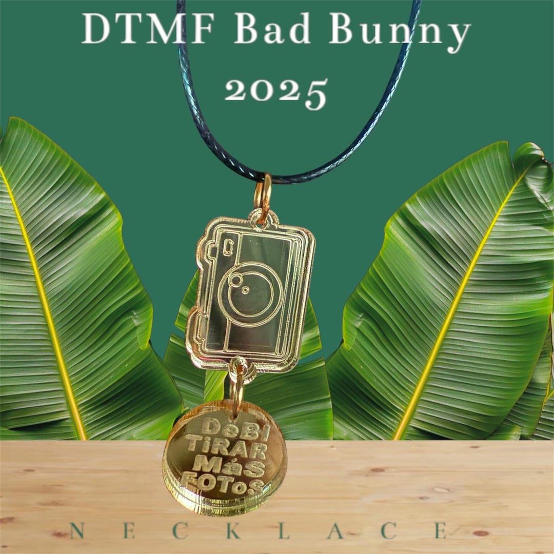 Bad Bunny DTMF 2025 Necklaces - Etsy
