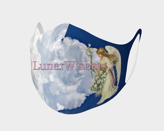 Fabric Cute Face Mask! Cute Angel Aesthetic! Kawaii!!!