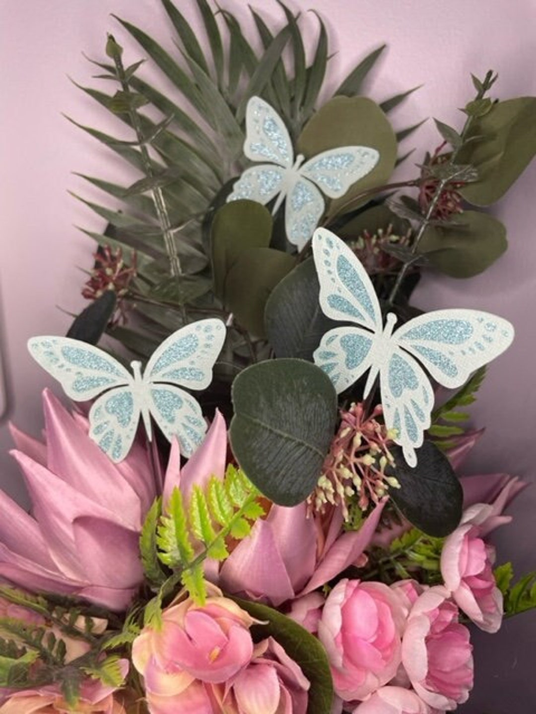 Glitter Butterfly Cupcake Toppers I Pack of 12 Etsy Australia