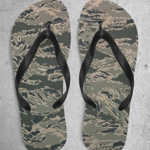 Pool Sandals | Beach Flip Flops | Summer Sandals | Airforce Camouflage | Pool Flip Flops | Summer Flip Flops | Summer footwear
