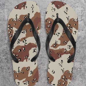 Summer Sandals | Beach Flip Flops | Pool Flip Flops | Beach Sandals | Unisex Flip Flops | Dester Camouflage | Pool Sandals | Veteran Sandals
