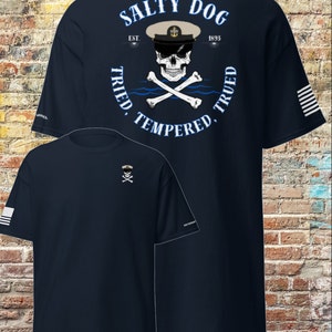 US Navy | SALTY DOG | Veteran Tshirt | Navy Veteran | Navy Tshirt | Navy Shirt | Navy Chief | Coast Guard Chief | Coast Guard | Retired Navy
