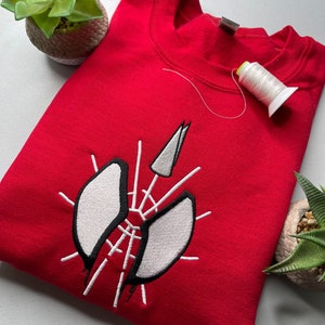 Embroidered Spider Superhero Crewneck/Hoodie/Tee, FREE SHIPPING