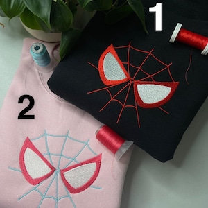 Cute spider embroidered matching crewnecks, Hoodie/Tee, FREE SHIPPING