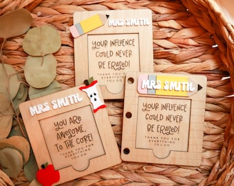 Personalized Sticky Note Holder | Custom Sticky Note Holder | End Of Year Teacher Gift | Teacher Appreciation Gift | Custom Note Pad Holder