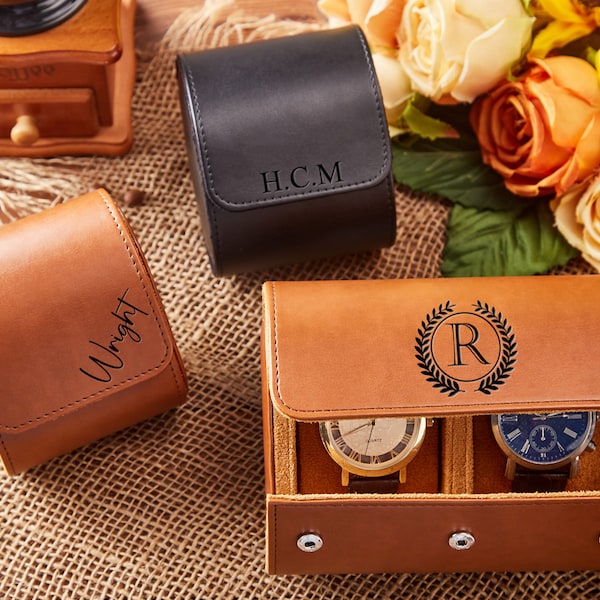 Leather Watch Case Etsy