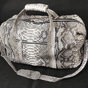 Dragon White Exotic Echte Python Top Griff Tasche | König Schlangenhaut Handtasche | Echte Python Handtasche | Lederhandtasche | Echte Schlangenhaut