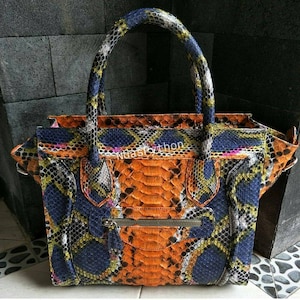Original Indonesian Handmade,Python Bag,Python Handbag,Python Skin Purse,Genuine Python Bag,Genuine Snakeskin,Real Snakeskin