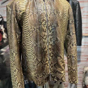 70%-off for Bulk Order, DM! Hokkaido Genuine Python Skin Jacket