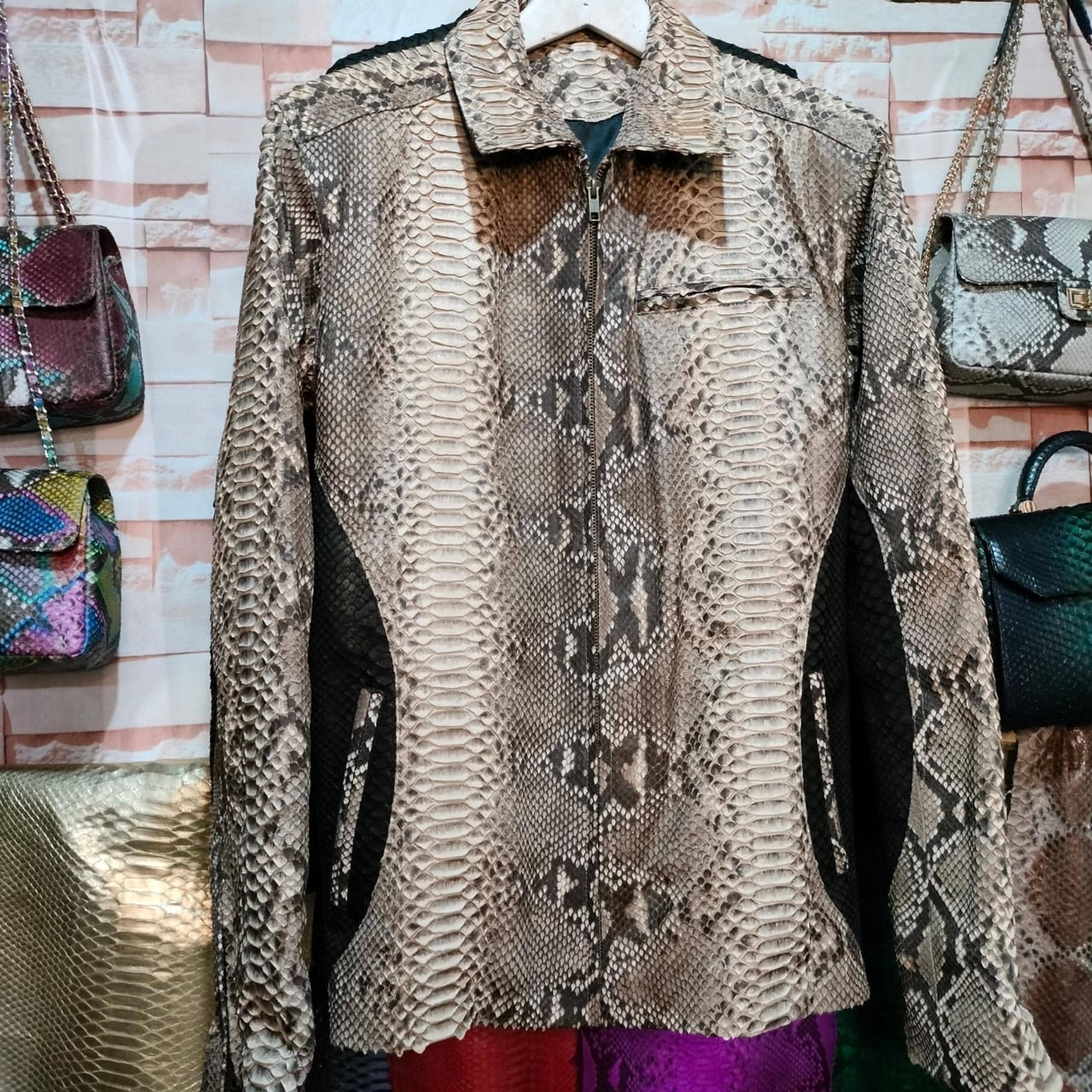Black Python Jacket - Etsy