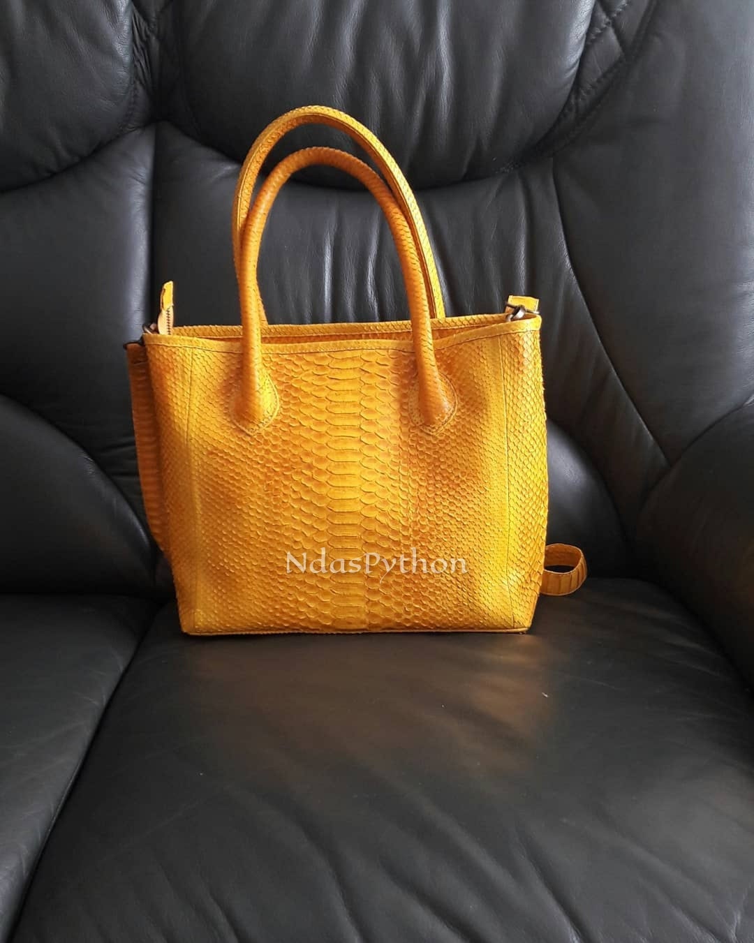 Yellow Genuine Python Top Handle Bag, Snake Skin Handbag, Exotic Leather, Luxury Handbag Etsy