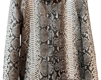 Genuine Python Snake Skin Jacket - Exotic Leather, Custom Size