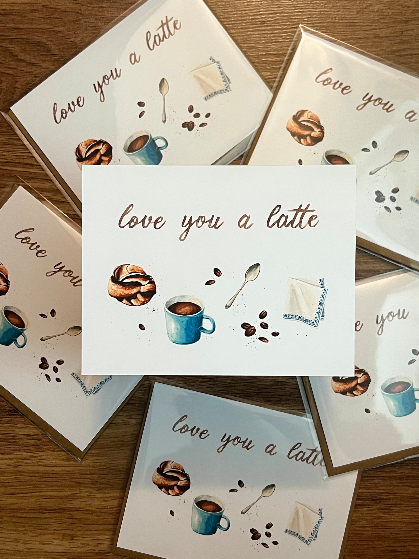 Love You a Latte | Greeting Card | Coffee and Friendship | Just Because ...